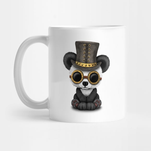 Steampunk Baby Panda Bear Cub by jeffbartels